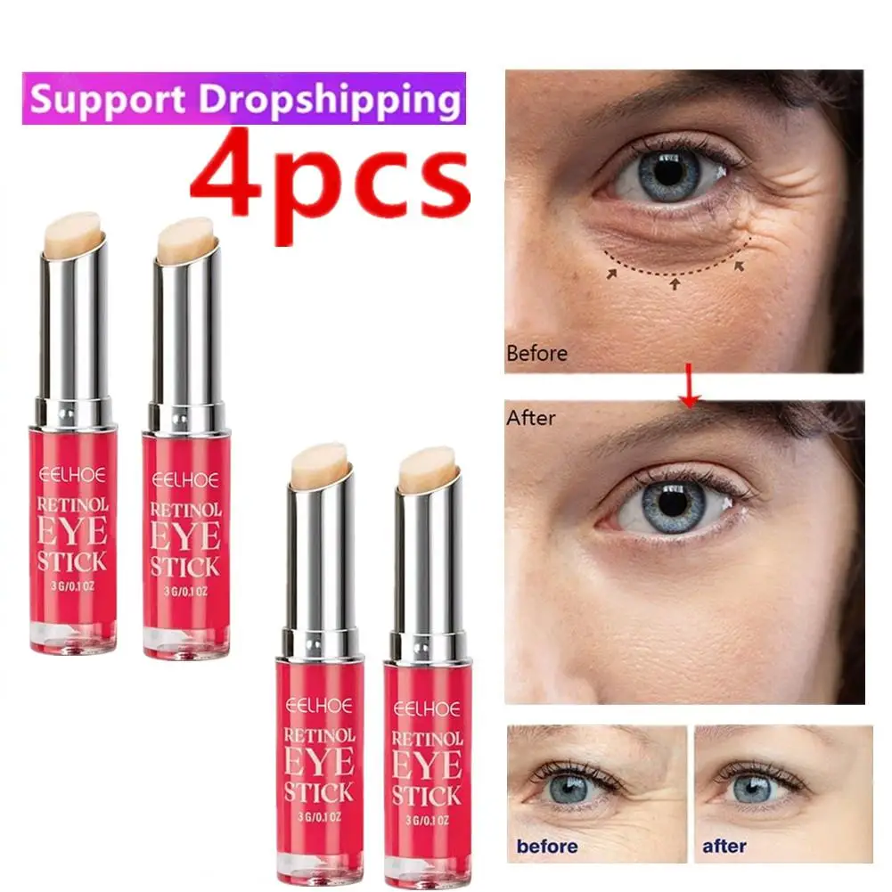4X Retinol Anti-wrinkle Eye Cream Stick Odstrániť Tmavé Kruhy pod očami Vrecia Miznú Jemné Linky Anti Opuchy Bielenie Hydratačná starostlivosť o pleť0