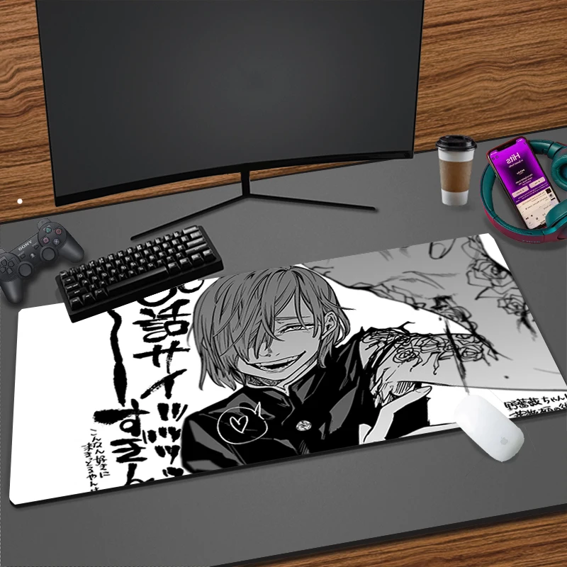 Jujutsu Kaisen Nobara Kugisaki Anime Gaming Mousepad Cartoon Kawaii Stôl Príslušenstvo Klávesnice Mat Deskmat Pc Office Gumové Podložky0