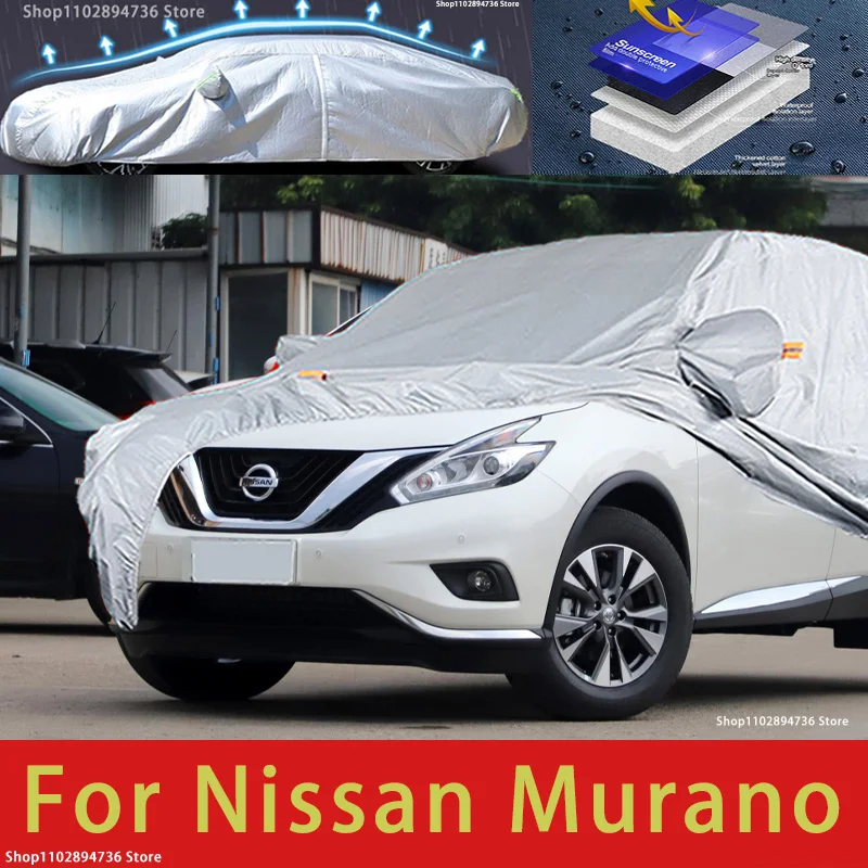Na Nissan Murano Vonkajšie Ochrany Full Auto Kryt Sneh Pokrýva Slnečník Vodotesný, Prachotesný Exteriéru Auto príslušenstvo0