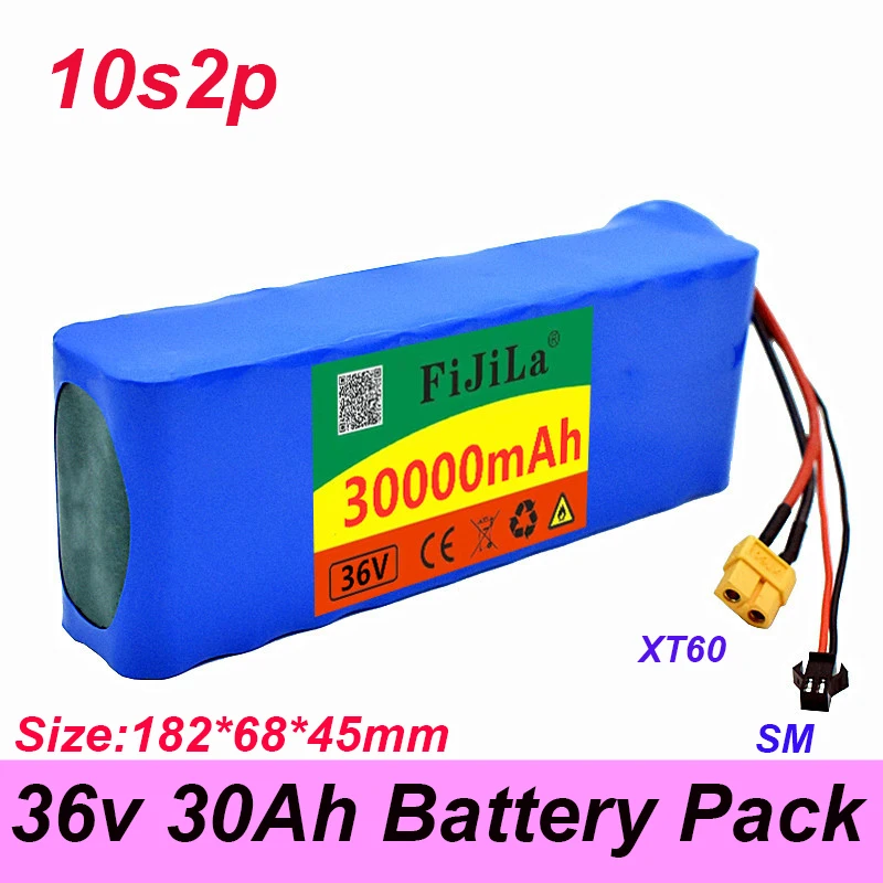 100% nova bateria 250w da bateria 10s2p 30ah de 36v-500w bateria de alta potência 42v 30000mah bicicleta elétrica klince bms0