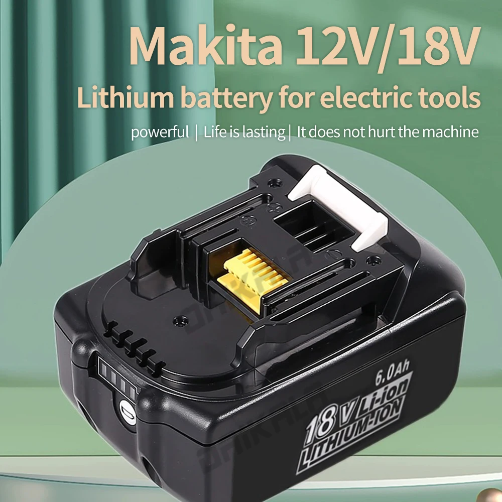 BL18650 Makita 18V 6000mAH Batéria Enhanced 6A/18A/9A BL1830B BL1850B BL1850 BL1840 BL1860 BL1815 Lítiové Batérie Zachytiť0