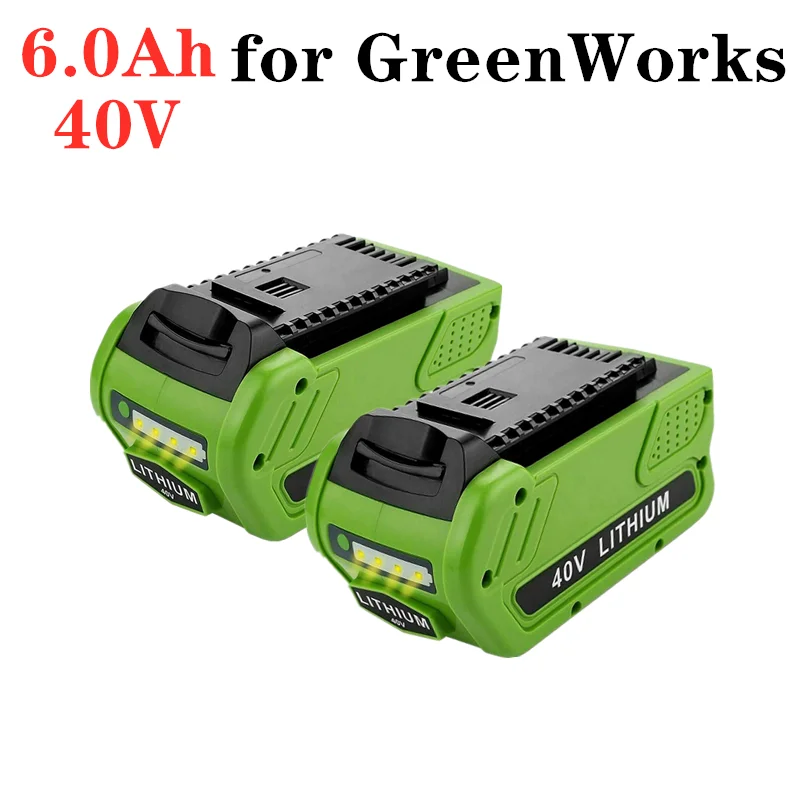 40V 6.0 Ah Výmena Lítiovej Batérie pre 6000mAh GreenWorks 29472 29462 Batéria G-MAX. Výkon Nástroj 29252 20202 22262 25312 L500