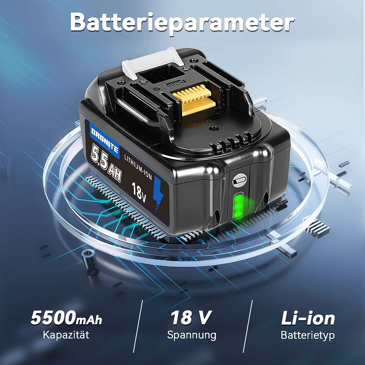 18V 6.0 AH BL1850B Nabíjateľná Batéria 18V 6000mAh Lítium-Iónové Batérie 18v BL18500