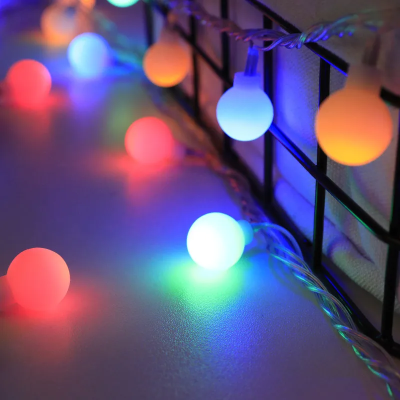 1.5/3/610M LED Loptu String Svetlá Víla Garland Vianočné Osvetlenie Vnútorné Garland na USB Batérie Vianočné Svetlo Svadobné Dekorácie1