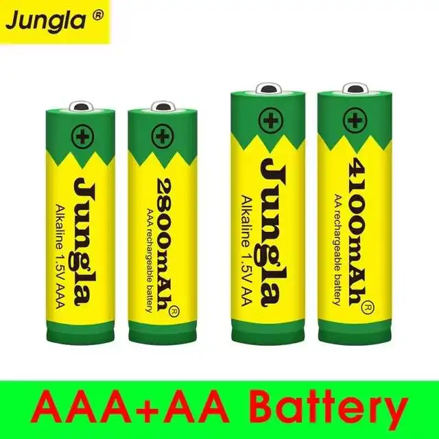 Batterie alcaline Nabíjateľná 1,5 V AA 4100 mAh + AAA 2800 mAh pour Led lampe, Mp3, nouveauté1