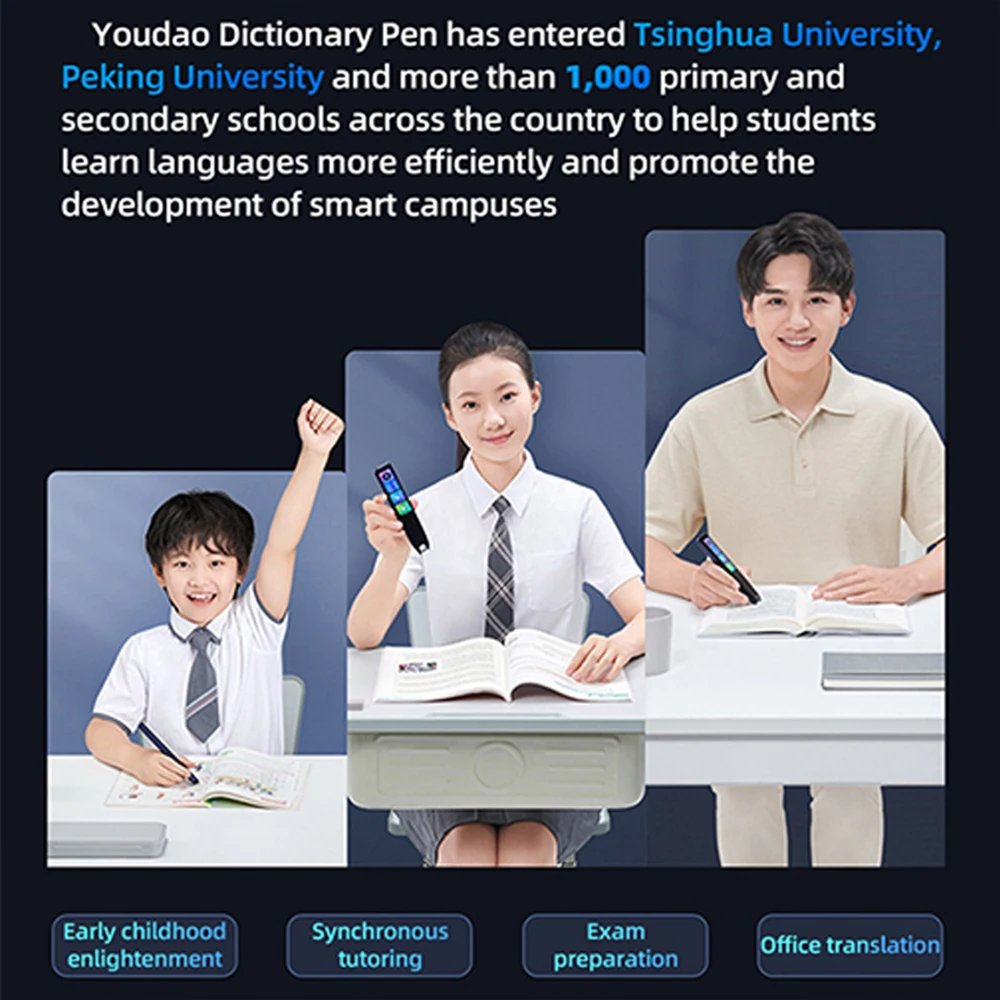 Youdao Preklad Pero X5 Scan Učiť ruština kórejčina 100+ Jazykoch Slová AI Nahrávanie Elektronický Slovník Čínsky Rozhranie1