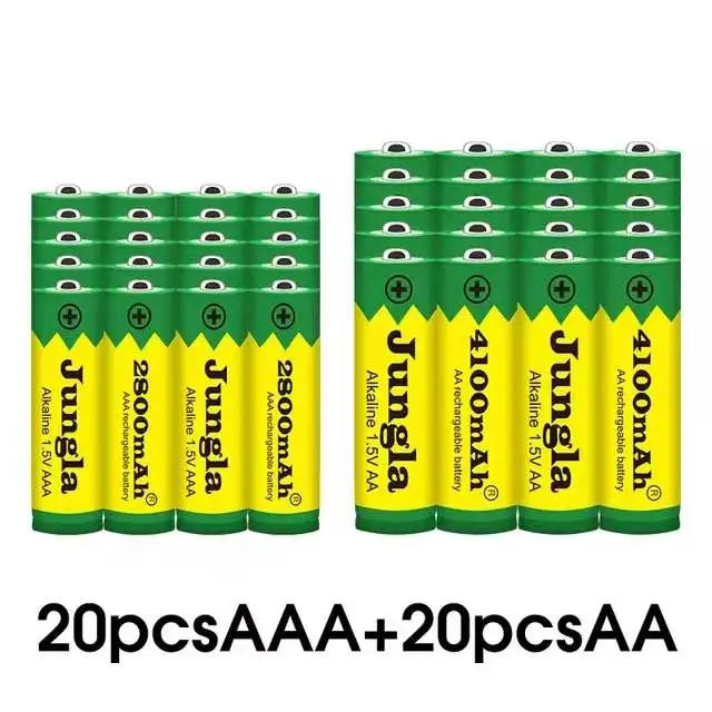 Batterie alcaline Nabíjateľná 1,5 V AA 4100 mAh + AAA 2800 mAh pour Led lampe, Mp3, nouveauté2
