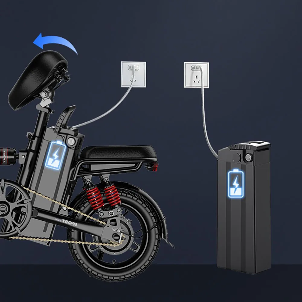 14 InFoldable Elektrický Bicykel Lítiové Batérie, Pomáha Pri Ultra Ľahké Pohodlné Malé A Viac Šok Absorpcie Pre Dospelých3