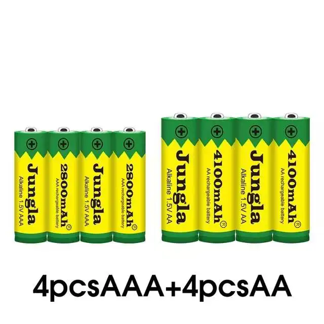 Batterie alcaline Nabíjateľná 1,5 V AA 4100 mAh + AAA 2800 mAh pour Led lampe, Mp3, nouveauté3