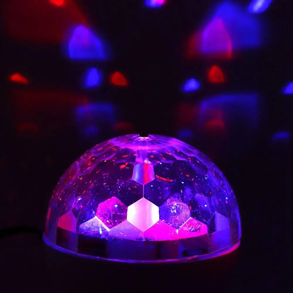 Bluetooth, Zvuk, Svetlá Atmosféru Nabíjateľná Music Party Dj Svetlo LED Rotačné Fáze Farebné Crystal Ball Lampa Prázdninový Darček4