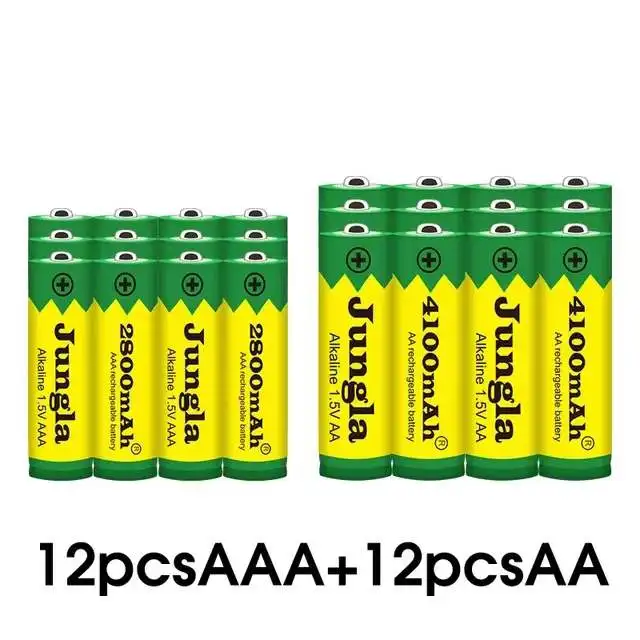 Batterie alcaline Nabíjateľná 1,5 V AA 4100 mAh + AAA 2800 mAh pour Led lampe, Mp3, nouveauté4