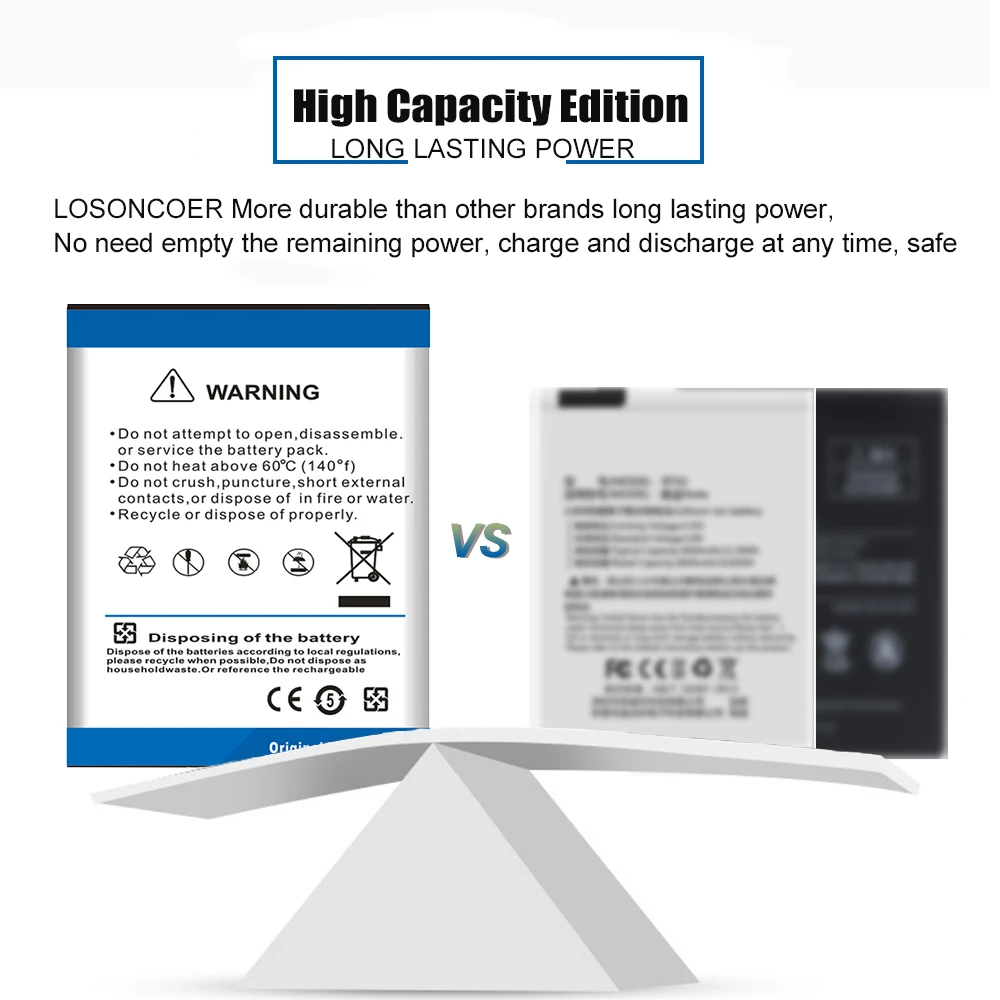 LOSONCOER 6800mAh H-30137162P Batérie Pre TECLAST F5 2666144 Tablet PC NV-2778130-2S Pre JUMPER Ezbook X14