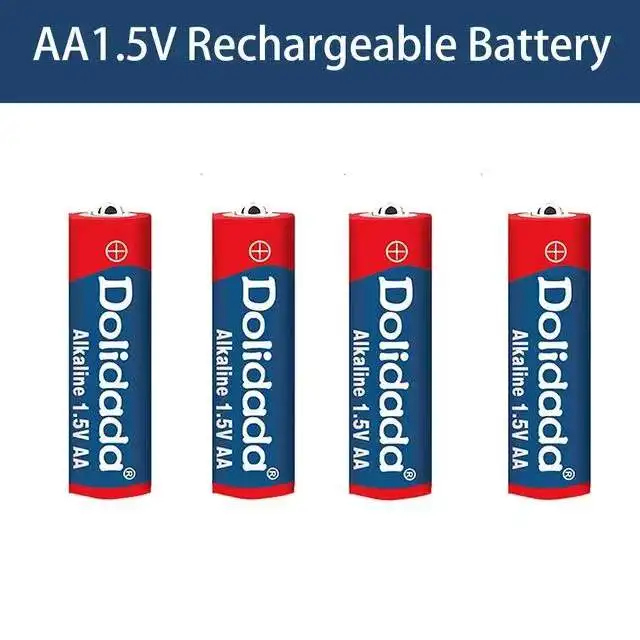 2023 Novú Značku AA batérie 9800 mah nabíjateľná batéria AA 1,5 V. Nabíjateľná Nové Alcalinas drummey +1pcs 4-článková batéria, nabíjačka5