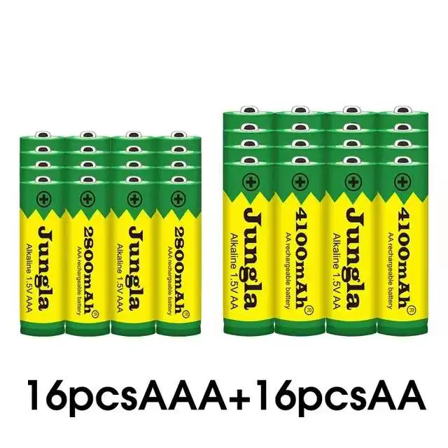 Batterie alcaline Nabíjateľná 1,5 V AA 4100 mAh + AAA 2800 mAh pour Led lampe, Mp3, nouveauté5
