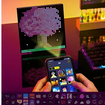 Smart LED Matice Pixelov Panel USB Lampa RGB DIY Graffiti Bluetooth App Riadenie Text Displej Auto Displej Posteli Domov Izba Dekor