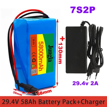 Kvalita 7s2p batériu 29.4 V 30000mah lítium-iónová batéria, ktorá je vybavená 20A vyvážené BMS elektrické požičovňa skútrov+nabíjačka