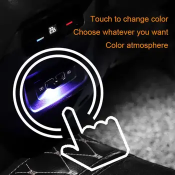 LED Nočné Svetlo Mini Auto Farbu USB Touch 6Colors Svetlo Atmosféru na Čítanie Vnútorné Núdzové Svietidlo Obývacia Izba, Spálňa, Nočné Party