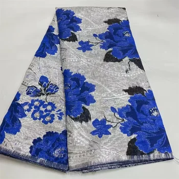 Modrá Čipky Textílie 2023 Vysoko Kvalitnej Čipky 5 metrov Afriky Brocade, Textílie, Čipky Pre Ženy Večerné Šaty Wp02-2