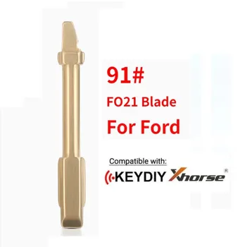 5 ks Originál Č.91 Náhradného Kľúča Čepeľ Auto Prázdne KD VVDI JMD pre Ford Mondeo Flip Diaľkové Tlačidlo Čepeľ #91
