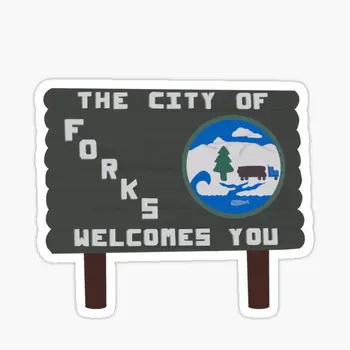 Forks vo Washingtone Prihláste 5 KS Auto Samolepky pre Umenie Karikatúry Izba Funny Auto Nárazníka Tlač Dekor Nálepky na Stenu Dieťa Notebook Pozadí