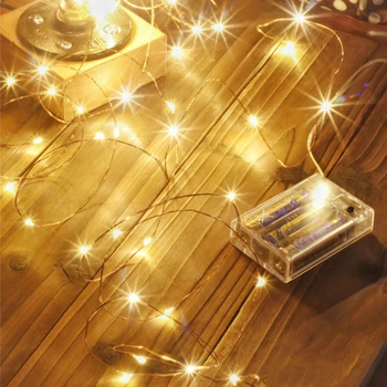 1-30 M 300LEDs String Svetlá Medi Strieborného Drôtu Víla Svetelné Girlandy Fľaša Zátka na Sklo Plavidlá, Svadobné, Vianočné Dekorácie