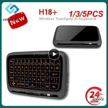 1/3/5 KS Mini plne Dotykový Displej 2,4 GHz Vzduchu Myši Touchpad Podsvietenie Bezdrôtová Klávesnica Plug And Play Smart QWERTY Klávesnicou pre
