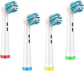 4PCS Precision Clean Brush Heads Náplň Kompatibilná s Oral-B 8000/Pro 9600/1000/ 3000/5000/7000