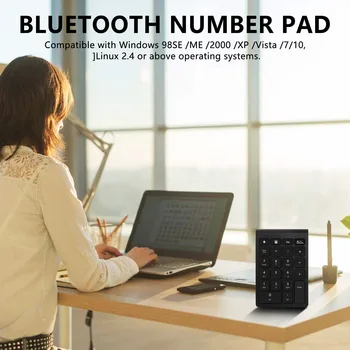Bluetooth Číslo Pad, Bezdrôtová 22 Kľúče, Multi-Function Numerická Klávesnica Rozšírenia pre Laptop/Desktop/Pc/Notebook