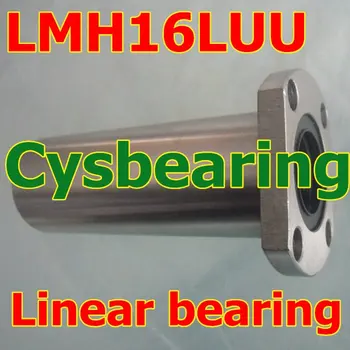 16 mm hriadeľ LMH16LUU príruby lineárny pohyb guľôčkové ložisko