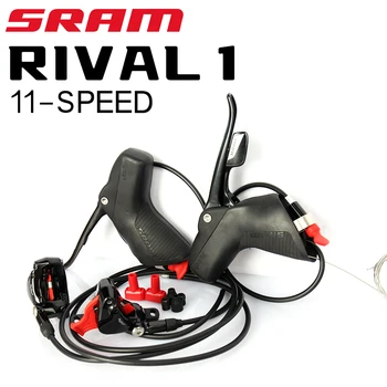 SRAM RIVAL 1 11 1X11 Rýchlosť Cestného Bicykla Koleso Hydraulické Kotúčové Brzdy Radiacej Radič Vľavo a Vpravo 900/1800mm