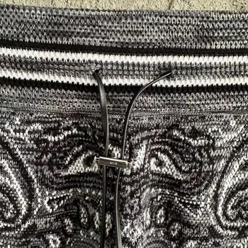 Kvalitné Vyšívané Vintage Paisley Tlačiť Bežné Nohavice Mužov Cashmere Pletené Unisex Jeseň Sweatpant Sociálny Klub Oblečenie