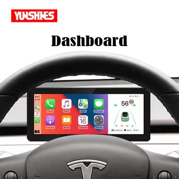 YUNSHINES pre Tesla Model 3 Y Aaccessories Digital Dashboard Heads Up Display Carplay Android Auto pre Tesla HUD Silu, Rýchlosť