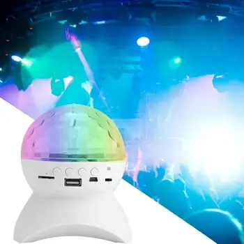 Bluetooth, Zvuk, Svetlá Atmosféru Nabíjateľná Music Party Dj Svetlo LED Rotačné Fáze Farebné Crystal Ball Lampa Prázdninový Darček