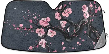 Japonský Cherry Blossom čelného skla Clonu Chránič Hodí Rôznych Veľkostiach čelného skla Vlastné Clonu