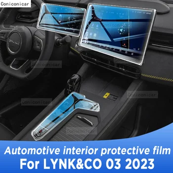 Pre LYNK&CO 03 2023 Prevodovka Panel Navigácia Automobilový priemysel Interiér Obrazovke TPU Ochranný Film Kryt Anti-Scratch Nálepky