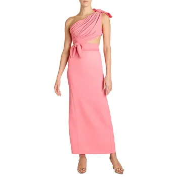 Solid Farba Ramenný Skladaný Dizajn Plaviek Duté Sexy Ženy, 2023 Plavky Popruh Plavky S Uväzovaním Za Vysoký Pás Rozdeliť Pláže Sukne