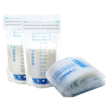 30 Ks Dieťa Skladovanie Tašky Pre materské Mlieko 250ml BPA Free Baby Safe Matka Mlieko Mraznička Kŕmenie Tašky Detská výživa Skladovanie Mlieka Taška