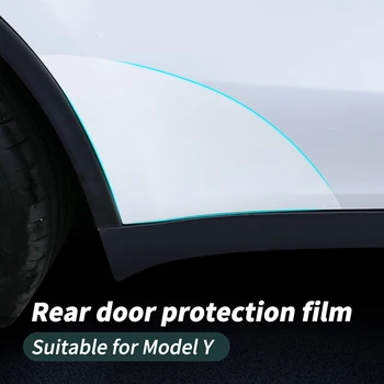 Zadné Dvere Trojuholník Ochranná Fólia Pre Tesla Model Y 2020-2023 Auto PPF Transparentné Výbava Samolepky, Dekorácie Prerobit Auto Nálepky
