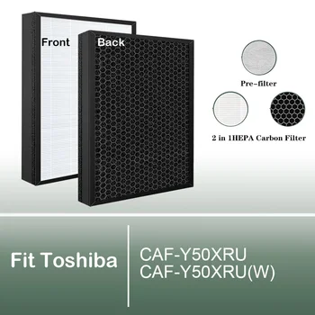 Pre Toshiba Čistička Vzduchu CAF-Y50XRU CAF-Y50XRU(W) Nahradenie 2 V HEPA Uhlíka, v Kombinácii Filter