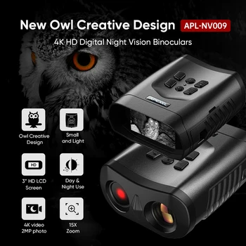 APEXEL Infračervené Binokulárne Nočné Videnie Kamery Zariadenia 1080P HD Digitálny Zoom Poľovnícky Ďalekohľad Vonkajšie Deň, Noc s Dvojakým použitím Tmy