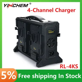 YinChem ROLUX RL-4KS Batérie, Nabíjačky, 4-Kanál, Nabíjačky Monitor Napájania Systém LED Lampa Nabíjačky