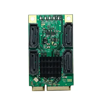 PCIe až 4 Porty SATA3.0 6Gbps Pevného Disku Adaptér Karty Mini PCI Express SATA 3.1 Radič Rozširujúca Karta