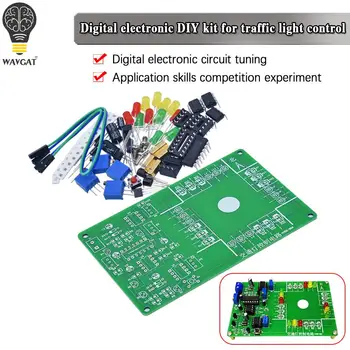 Semafor kontrolu súťaže Kit Digital circuit zásady úpravy a aplikačné zručnosti experiment zváranie školenia