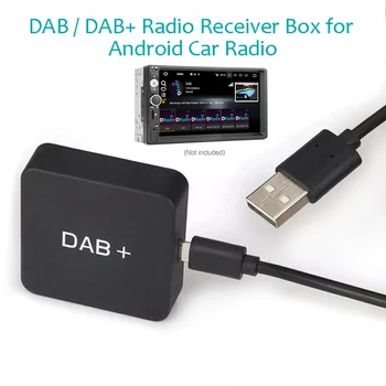 DAB Digital Stereo Vysielanie Signálu Zosilňovač, Rádio Tuner Počúvať S APK Dab+ USB Adaptér Pre Android, Auto Rádio Prijímač