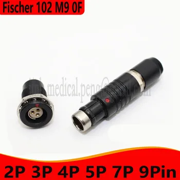 Black Fischer 102 M9 0F 2 3 4 5 7 9 Pin Push-pull, Self-locking Plávajúce Muž Plug Lnternal Orechy Fixácia Žena Zásuvka Konektor