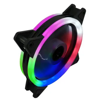 Najnovšie 120mm PC Počítač Prípade Ventilátor Chladiča Nastaviteľné Fanúšikov Rýchlosť Led 12 cm Stlmiť Ventilador Farebné Čítanie Stlmiť Pohode RGB Chladenie