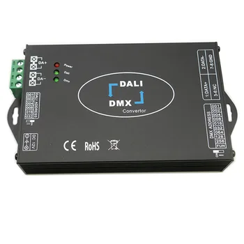 12V 24V DC LED DALI DMX512 menič Signálu DALI na DMX512/DMX, aby sa DALI signál Stlmenie signálu konverzie Radič