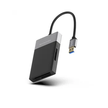 XQD Čítačka Kariet Multi Čítačka Pamäťových Kariet, 2 x USB 3.0 HUB Adaptér pre Sony G/M Series, Lexar 2933X/1400X pre systém Windows/Mac OS