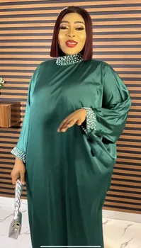 Elegantné African Party Šaty pre Ženy Dashiki Ankara Moslimské Oblečenie Šaty Dubaj Kaftan Abayas Boubou Župan Djellaba Femme
