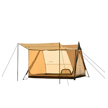 Vonkajšie Cestovať v tvare Camping Stan Série 210D Oxford 2 Osoby Rainproof Odkvapov Stan so Slnkom Útulku